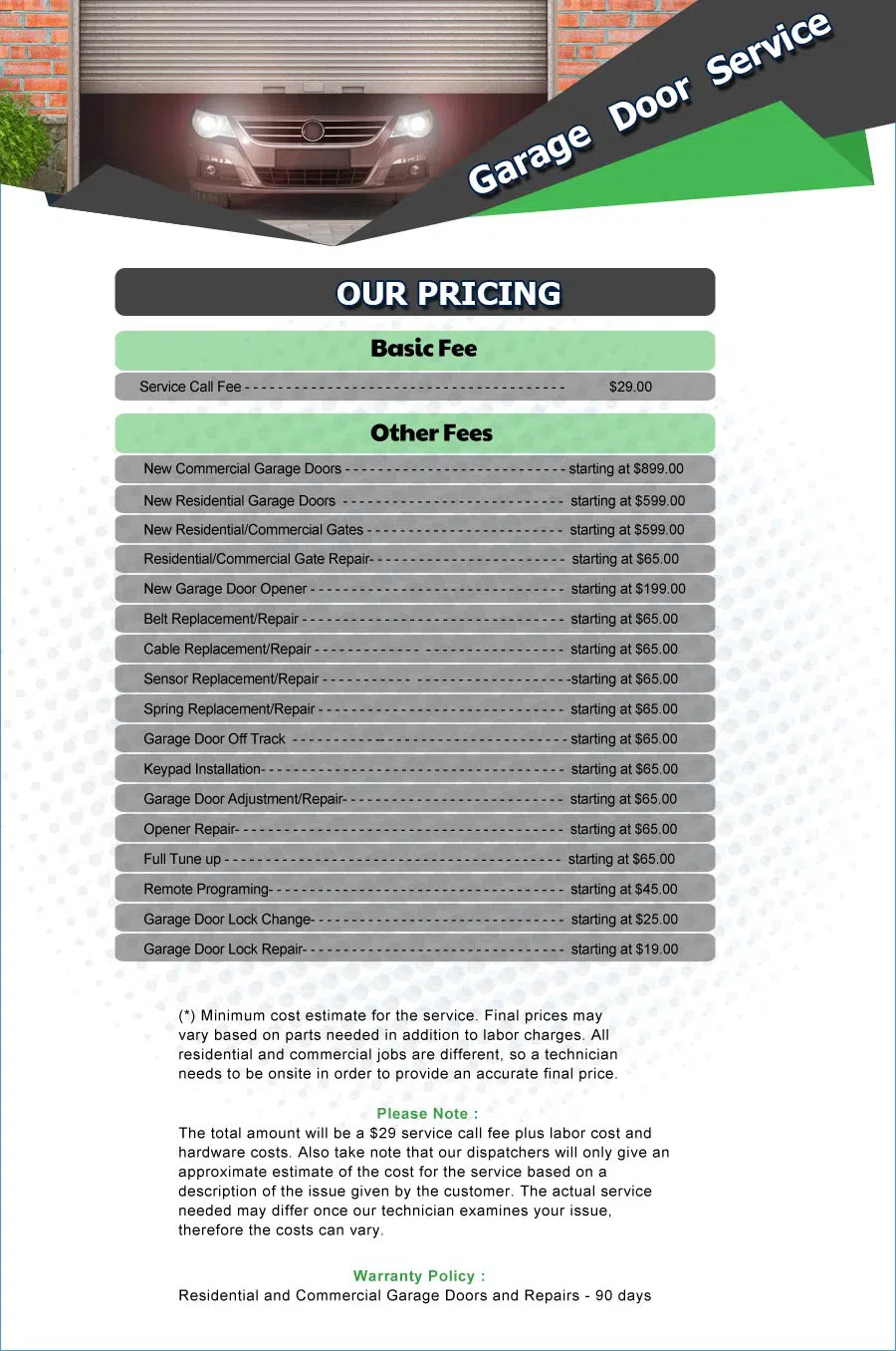 Galaxy Garage Door Service Miami Lakes, FL 786-347-3598